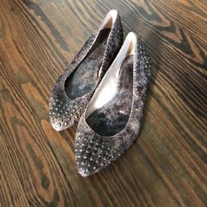 Frye studded flats